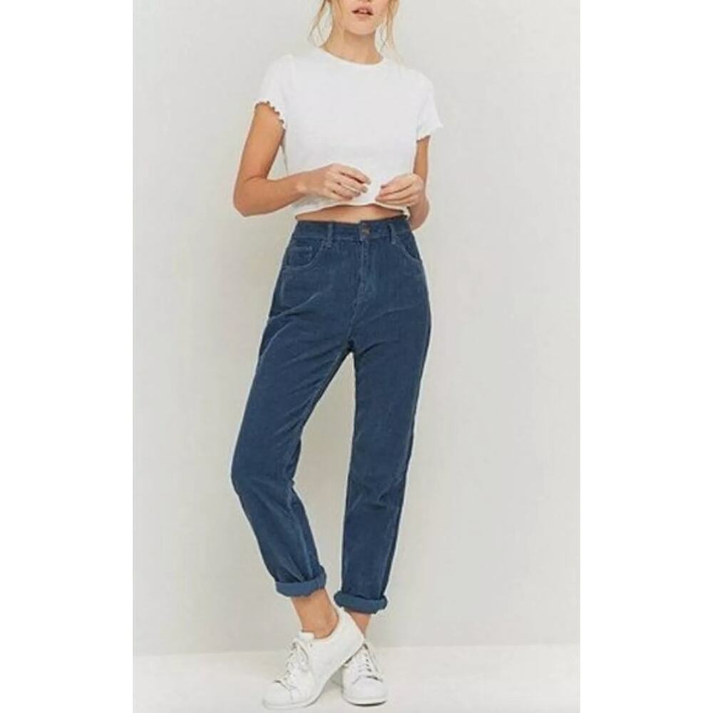 BDG 25 blue‎ mom high rise corduroy pants